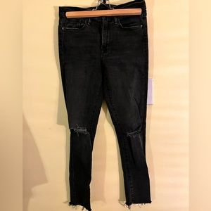 Zara skinny distressed